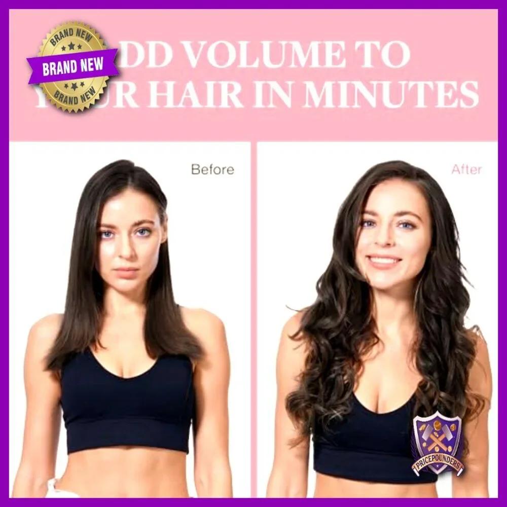 18 Inch Clip-In Human Hair Extensions 120g 7 Pieces Smooth Heat Stylable